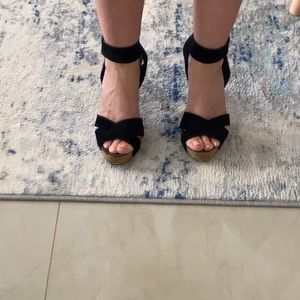 Pedro Garcia black suede sandals